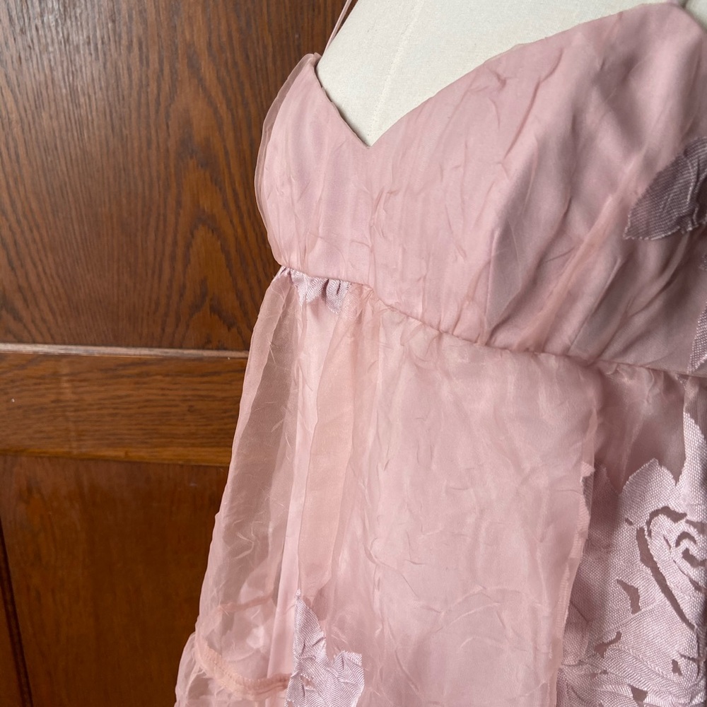 Free People sheer maxi dress gown nwot